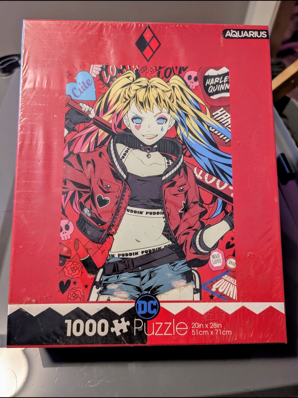 DC Harley Quinn Puzzle - Red, Blue, Yellow